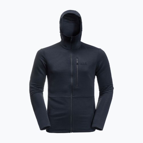 Férfi Jack Wolfskin Modesto kapucnis gyapjúpulóver sötétkék 1706492_1010