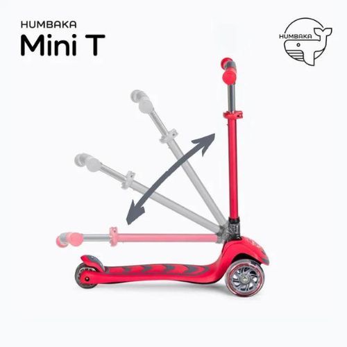 HUMBAKA Mini T gyermek háromkerekű robogó piros HBK-S6T