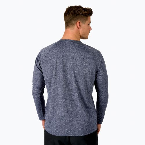 Férfi hosszú ujjú edzőruha Nike Heather navy blue NESSA590-440
