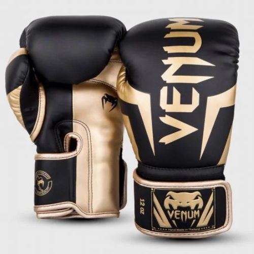 Venum Elite férfi bokszkesztyűk fekete-arany VENUM-1392