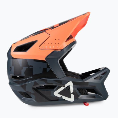 Leatt MTB 4.0 Gravity V22 kerékpáros sisak narancs/fekete 1022070512