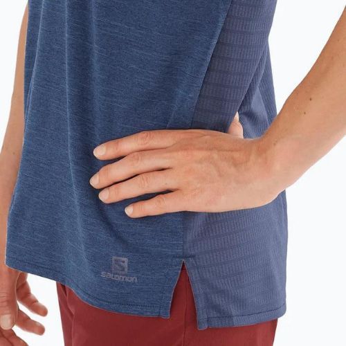 Női trekking póló Salomon Outline Summer SS tengerészkék LC1708700