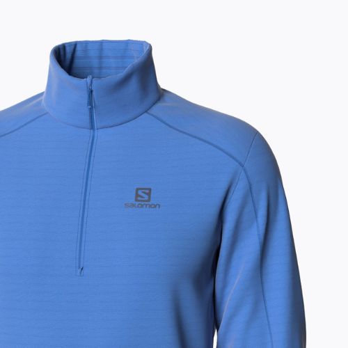 Férfi Salomon Outrack HZ Mid fleece melegítőfelső kék LC1711000