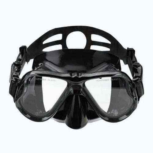 AQUASTIC fekete snorkeling szett Maszk + Uszony + Pipa MSFA-01SC
