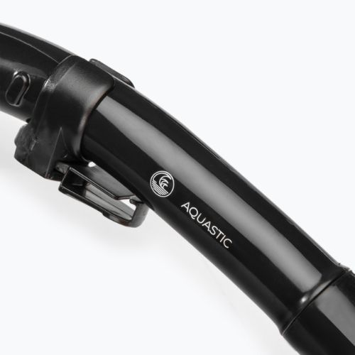 AQUASTIC fekete snorkeling szett Maszk + Uszony + Pipa MSFA-01SC