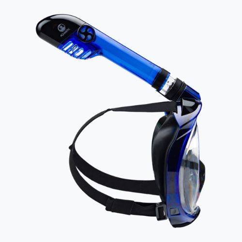 AQUASTIC kék snorkeling szett Fullface Maszk + Uszony SMFA-01SN