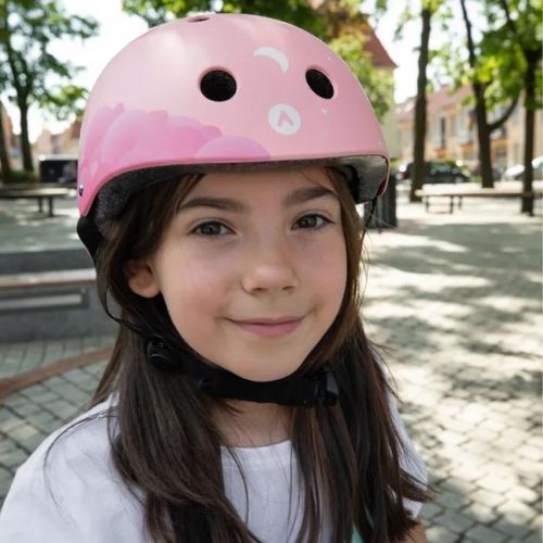 Gyermek kerékpáros sisak ATTABO K100 rózsaszín AH-K100