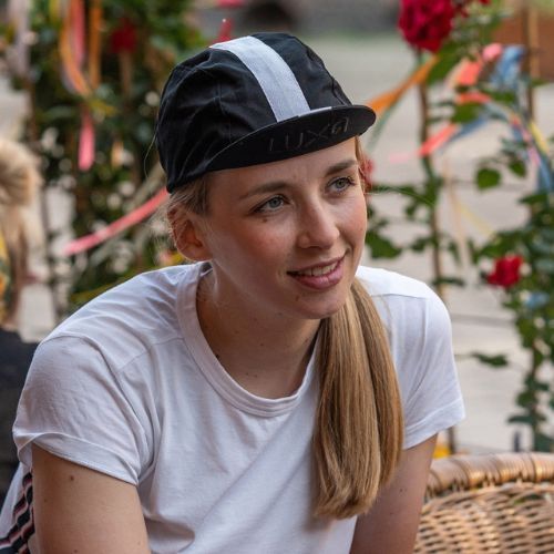 LUXA Classic Stripe baseball sapka fekete-fehér LULOCKCSB