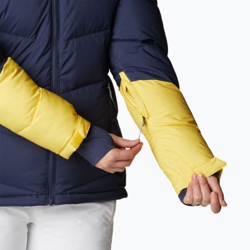 Columbia Abbott Peak Insulated női sí dzseki tengerészkék és sárga 1909971