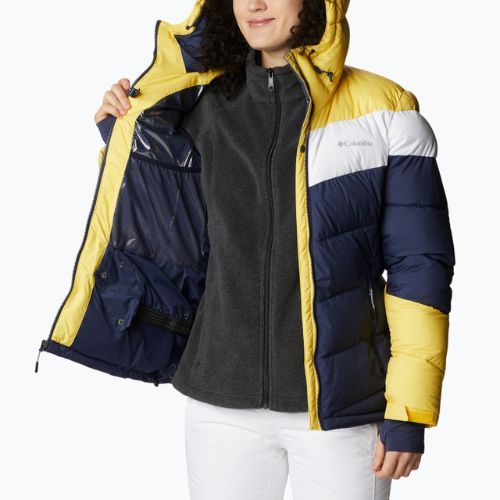 Columbia Abbott Peak Insulated női sí dzseki tengerészkék és sárga 1909971