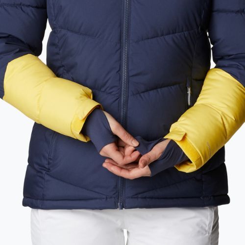 Columbia Abbott Peak Insulated női sí dzseki tengerészkék és sárga 1909971