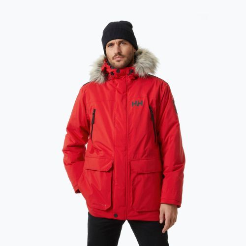 Helly Hansen férfi Reine Parka esőkabát piros 53630_162