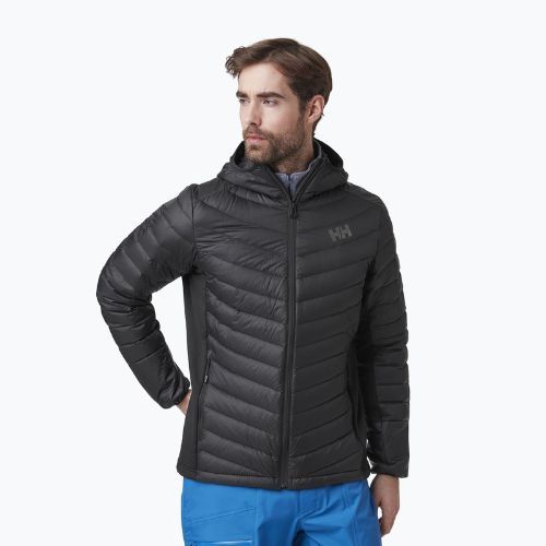 Férfi Helly Hansen Verglas Hooded Down Hybrid Ins 990 kabát fekete 63007