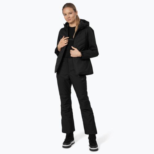 Női sí dzseki 4F fekete H4Z22-KUDN003