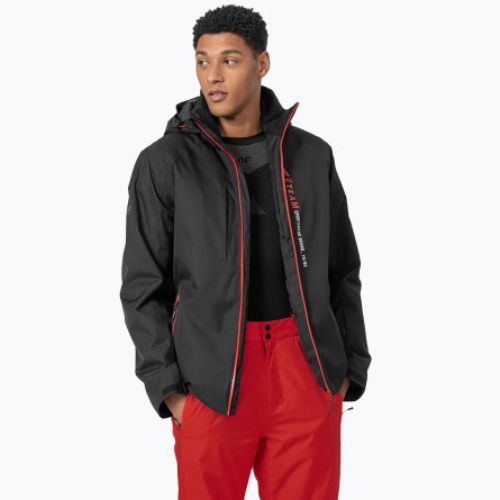 Férfi 4F sí dzseki fekete H4Z22-KUMN003