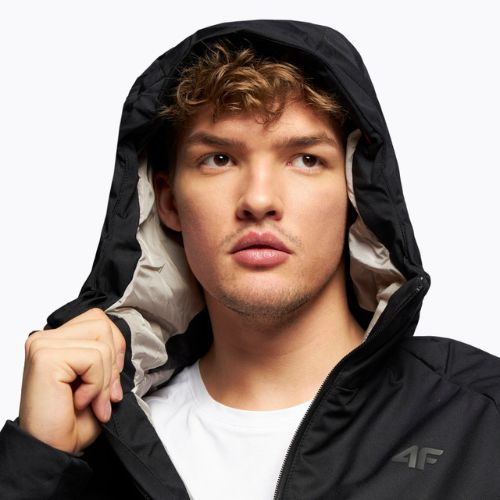 Férfi 4F sí dzseki fekete H4Z22-KUMN007