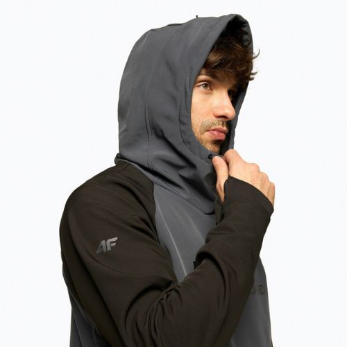 Férfi 4F snowboard dzseki grafit H4Z22-SFM001F