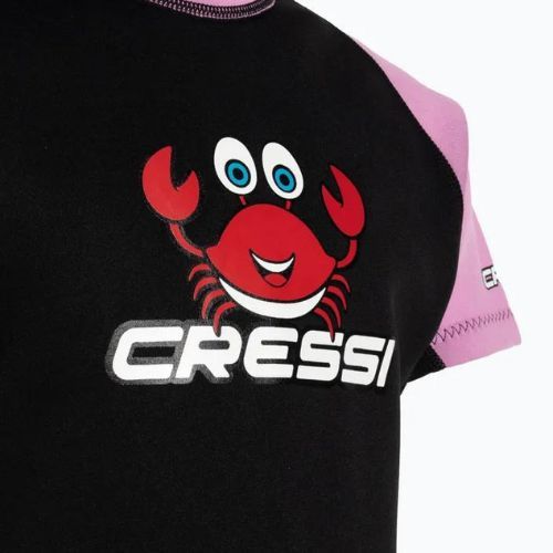 Cressi Smoby Shorty 2 mm-es gyermek úszóhab fekete és rózsaszín XDG008301