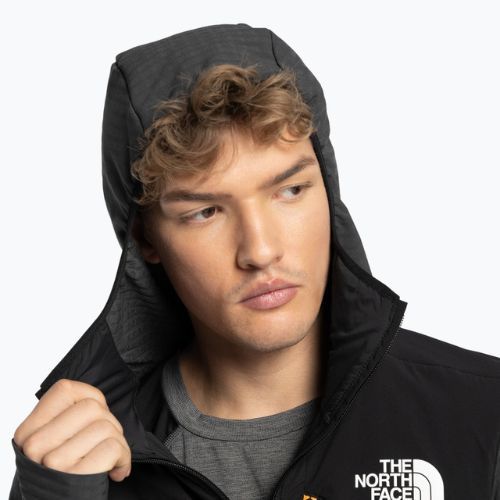 Férfi The North Face Dawn Turn Hybrid Ventrix Midlayer Midlayer szürke NF0A7Z8QMN81 Sífelső pulóver