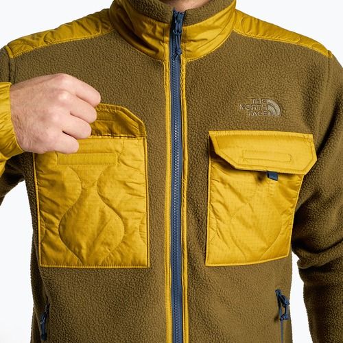 Férfi trekking pulóver The North Face Royal Arch FZ barna és sárga NF0A7UJBC0N1