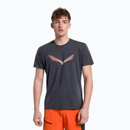 Férfi Salewa Lines Graphic Dry trekking póló tengerészkék 00-0000028065