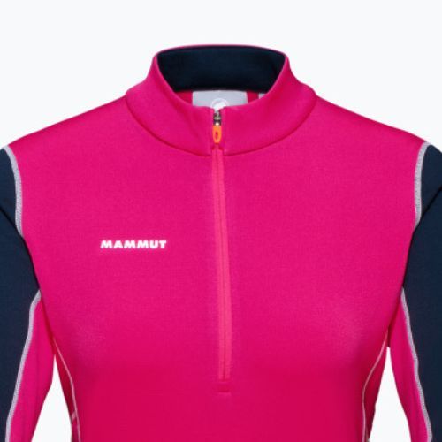 Női trekking pulóver MMMUT Aenergy ML Half Zip Pull rózsaszín és sötétkék