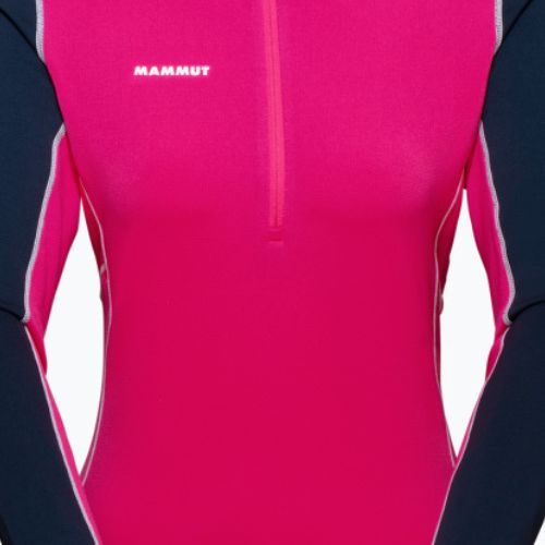 Női trekking pulóver MMMUT Aenergy ML Half Zip Pull rózsaszín és sötétkék