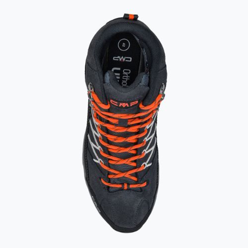 Férfi CMP Rigel Mid szürke-narancs trekking csizma 3Q12947