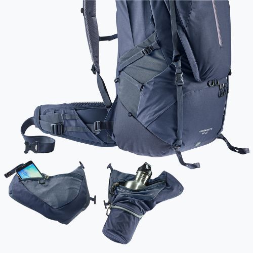 Deuter Aircontact X 60 + 15 l trekking hátizsák tengerészkék 337002230670