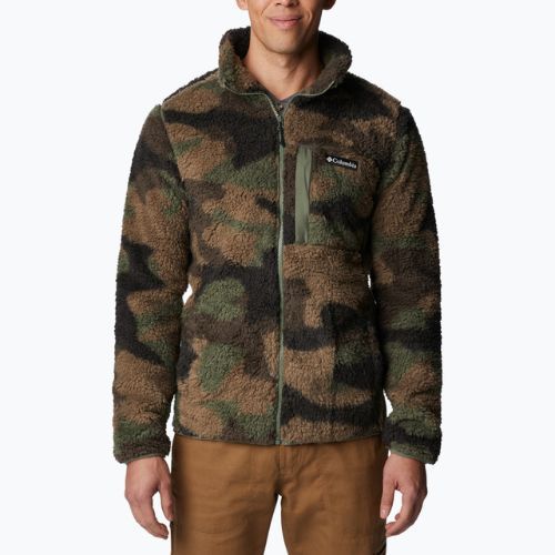 Columbia férfi Winter Pass Print Fleece melegítőfelső barna 1866565