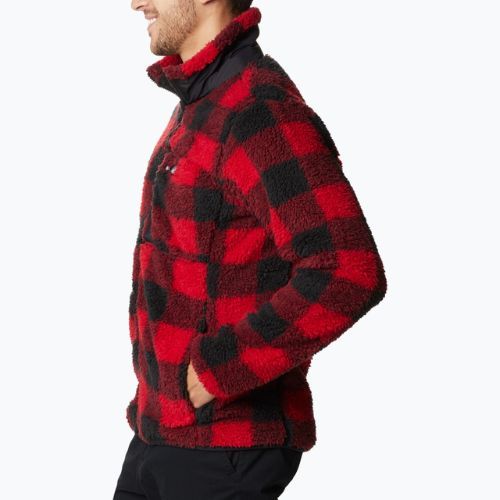 Columbia férfi Winter Pass Print Fleece melegítőfelső piros 1866565