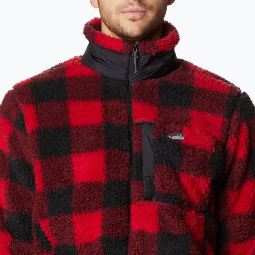 Columbia férfi Winter Pass Print Fleece melegítőfelső piros 1866565