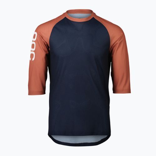 Férfi kerékpáros mez POC MTB Pure 3/4 turmaline navy/himalayan salt