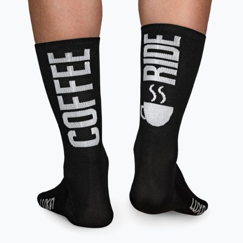 LUXA Coffee Ride kerékpáros zokni fekete LAM21SCRBS1
