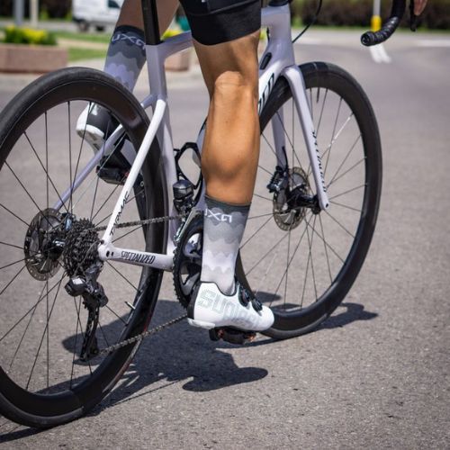 LUXA Tenerife szürke kerékpáros zokni LUHE21SSTBS