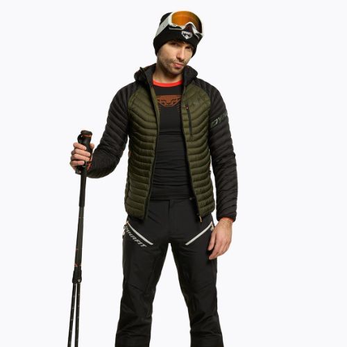 Férfi DYNAFIT Radical Dwn RDS kapucnis pehelypaplan zöld 08-0000070914