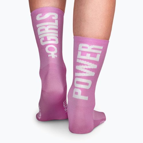 Női kerékpáros zokni LUXA Girls Power rózsaszín LAM21SGPL1S