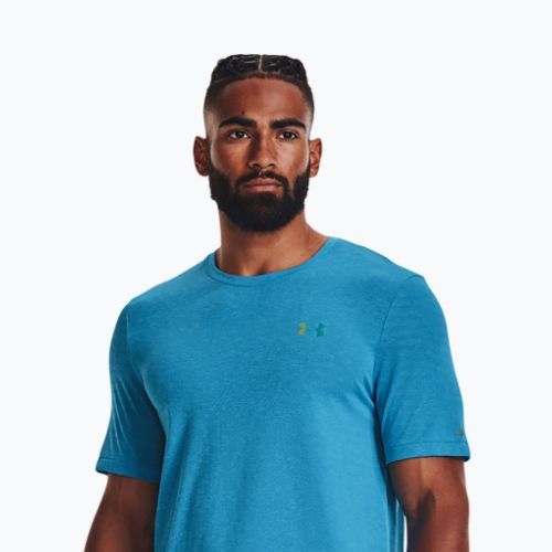 Under Armour férfi edzőpóló UA Rush Seamless Geosport SS kék 1370441