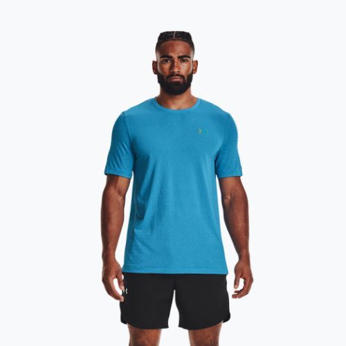 Under Armour férfi edzőpóló UA Rush Seamless Geosport SS kék 1370441