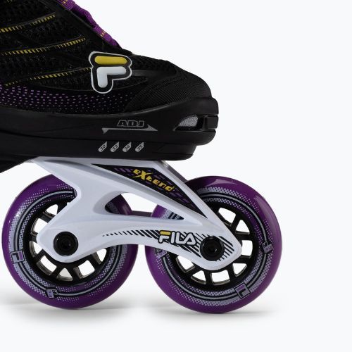 Gyermek görkorcsolya FILA Wizy G black/yellow magenta
