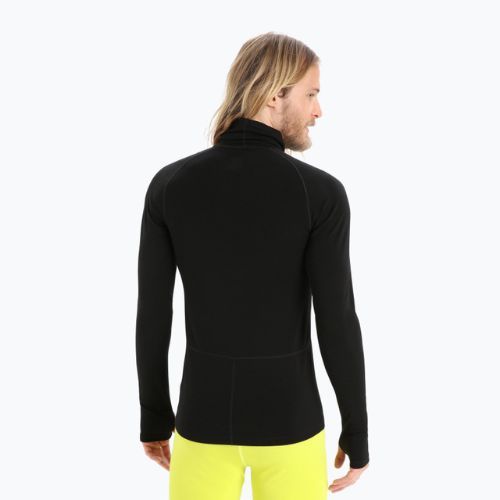 Férfi Icebreaker Merino LS Roll Neck termál póló fekete IB0A56KO0011 IB0A56KO0011