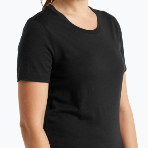 Női trekking póló icebreaker Tech Lite II fekete IB0A59J90011