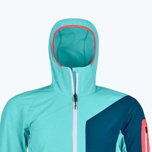 Női softshell dzseki Ortovox Berrino kapucnis kék 6027700007