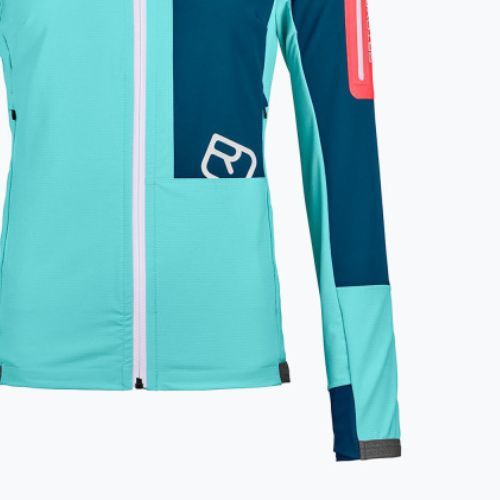 Női softshell dzseki Ortovox Berrino kapucnis kék 6027700007