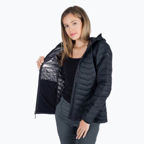 Columbia Powder Lite Hooded női pehelypaplan kabát fekete 1699071