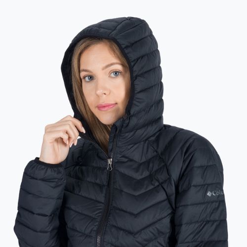 Columbia Powder Lite Hooded női pehelypaplan kabát fekete 1699071