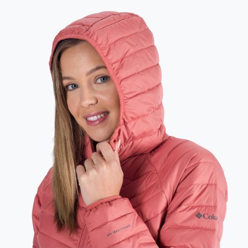 Columbia Powder Lite Hooded rózsaszín női pehelypaplan dzseki 1699071