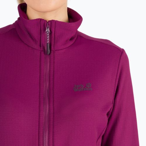 Jack Wolfskin női Peak Grid Fleece melegítőfelső lila 1710351