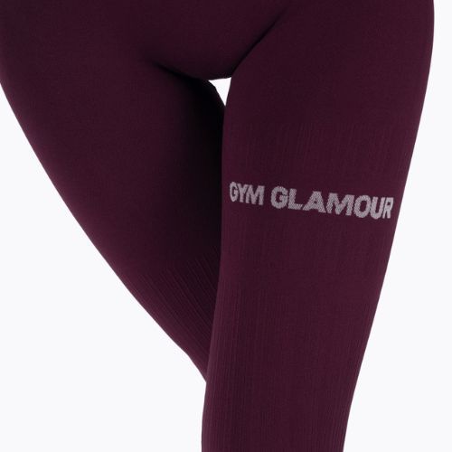 Női edző leggings GymGlamour push up lila 314