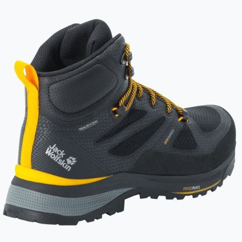 Jack Wolfskin férfi Force Striker Texapore Mid trekking csizma black/burly yellow xt 4038823